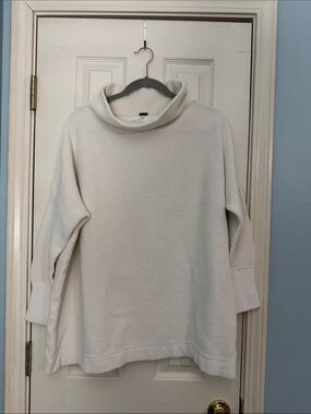 Free People Cream Turtleneck Sweater - Women's Cozy Knit